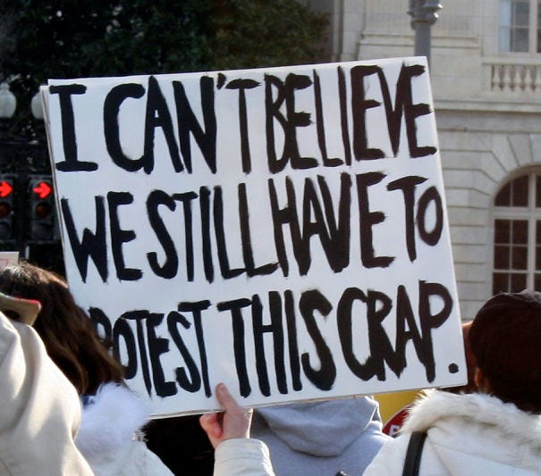 Funny Protest Sign