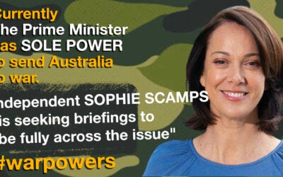 Sophie Scamps on war powers reform