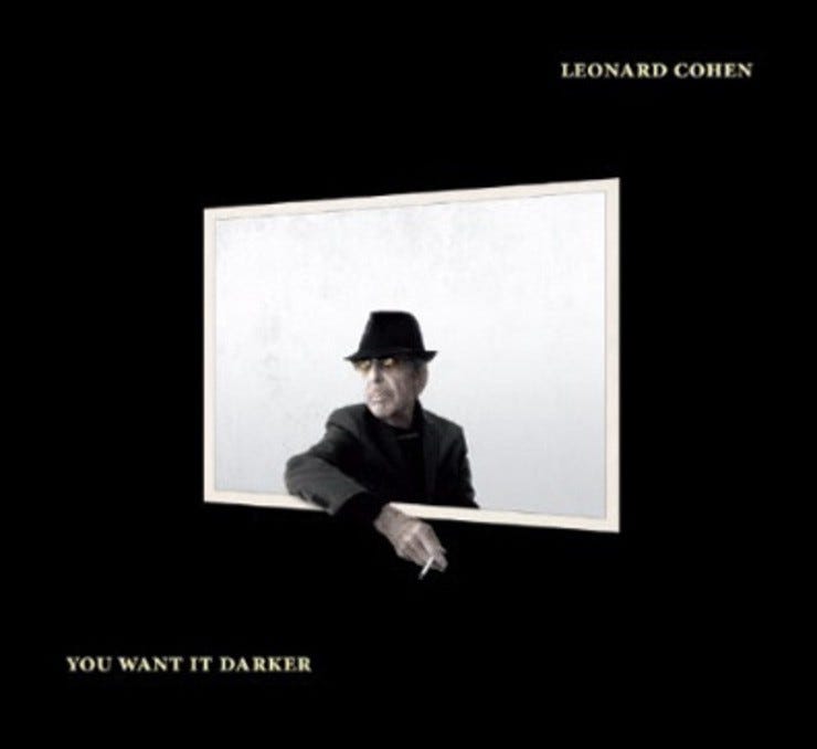 Leonard cohen you want it darker cover art23