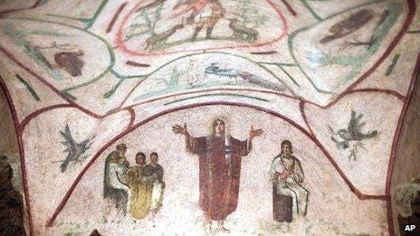 Rome ancient frescoes reignite debate over women priests - BBC News