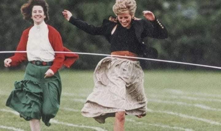 Princess Diana broke the royal rules for her son William by taking part in  the Mother's Day running race at her son's school. She won. : r/pics