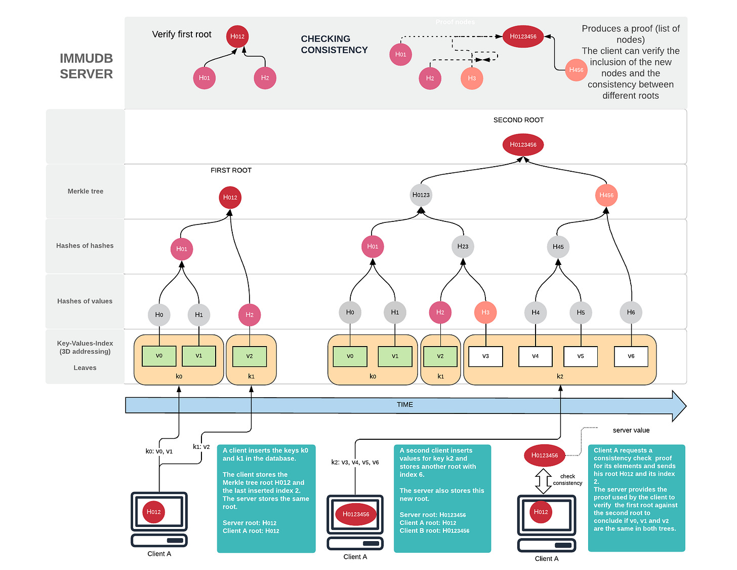 How immudb data consistency works