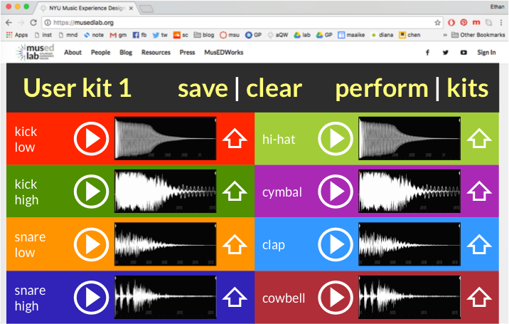 QWERTYBeats desktop (8 sounds) - sampler