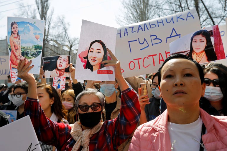 Bride kidnapping remains widespread in the former Soviet republic despite official pledges to crack down on it [Vladimir Pirogov/Reuters]