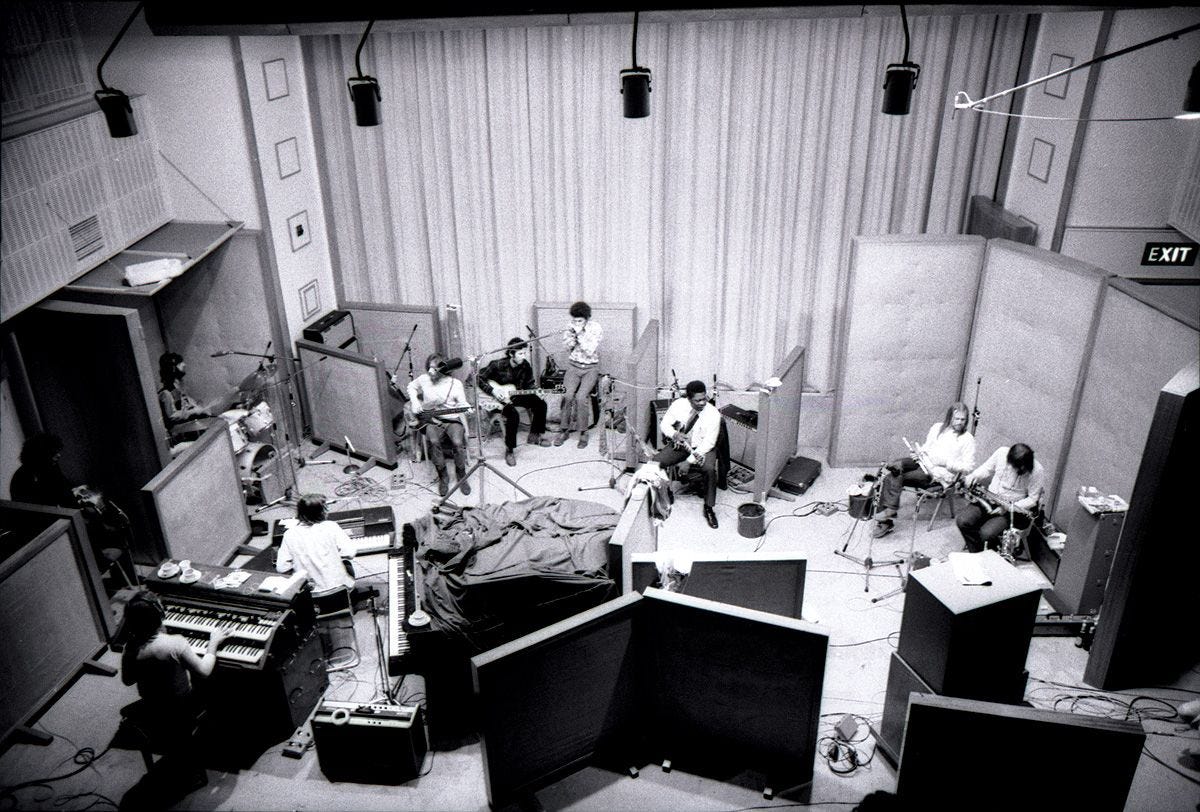 B.B. King recording at Olympic Studios, London