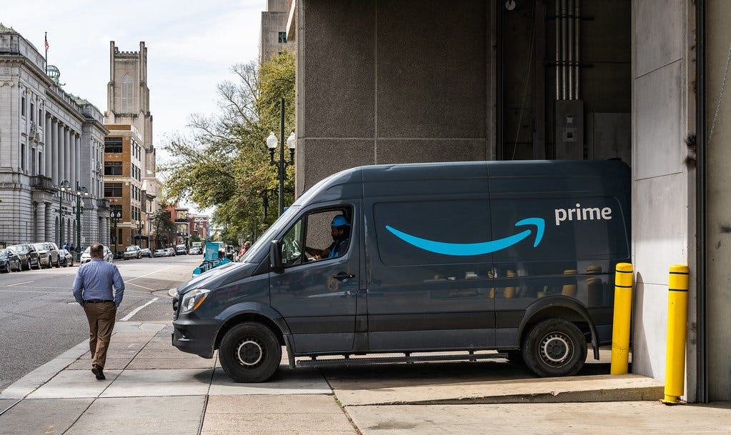 Amazon Prime Delivery Van | An Amazon Prime delivery van in … | Flickr