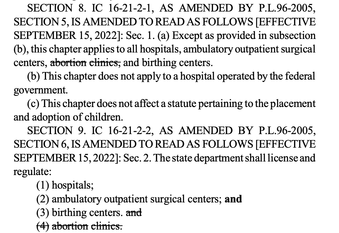 Sec. 8 of the Indiana abortion law.