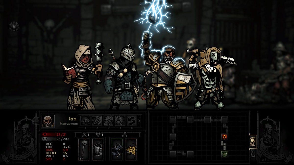 A motley crew of soon-to-be-institutionalized dungeon raiders.