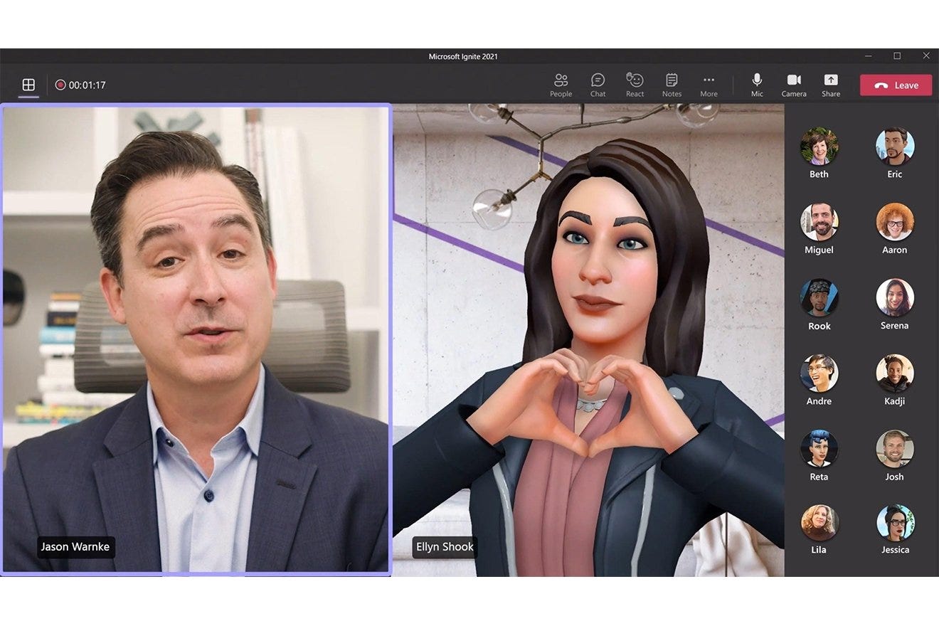 3D avatars are coming to Microsoft Teams in 2022.