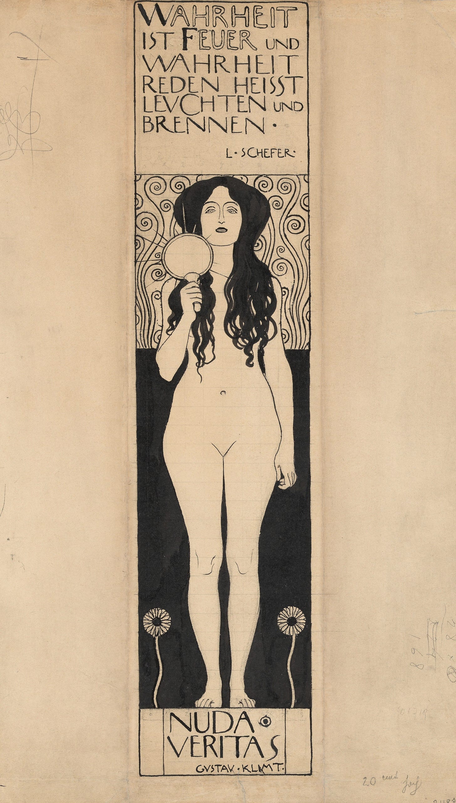 Nuda Veritas (1898) by Gustav Klimt