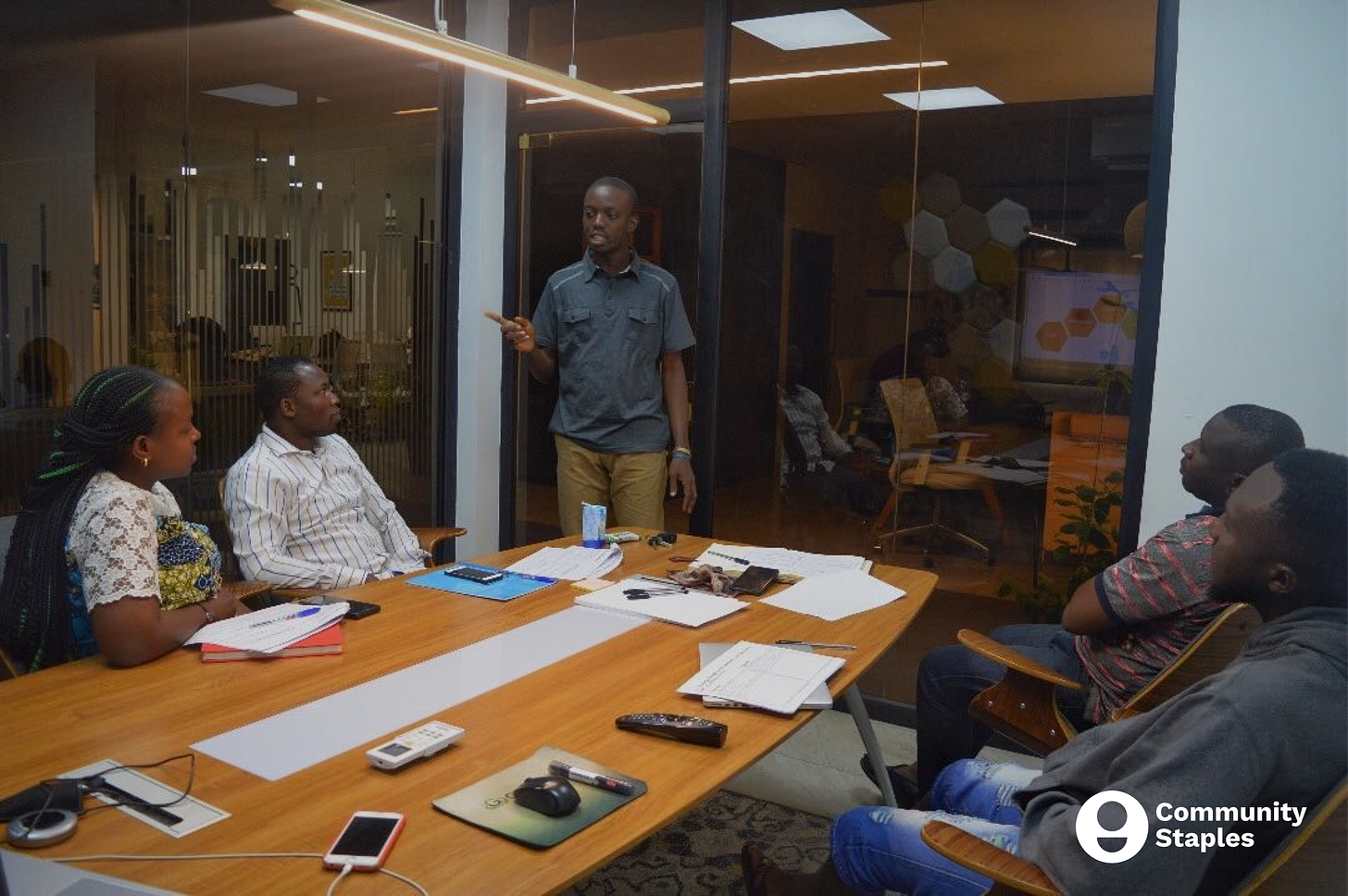 Osioke taking the Nigerian Total Startupper Class of 2019 through an ideation session