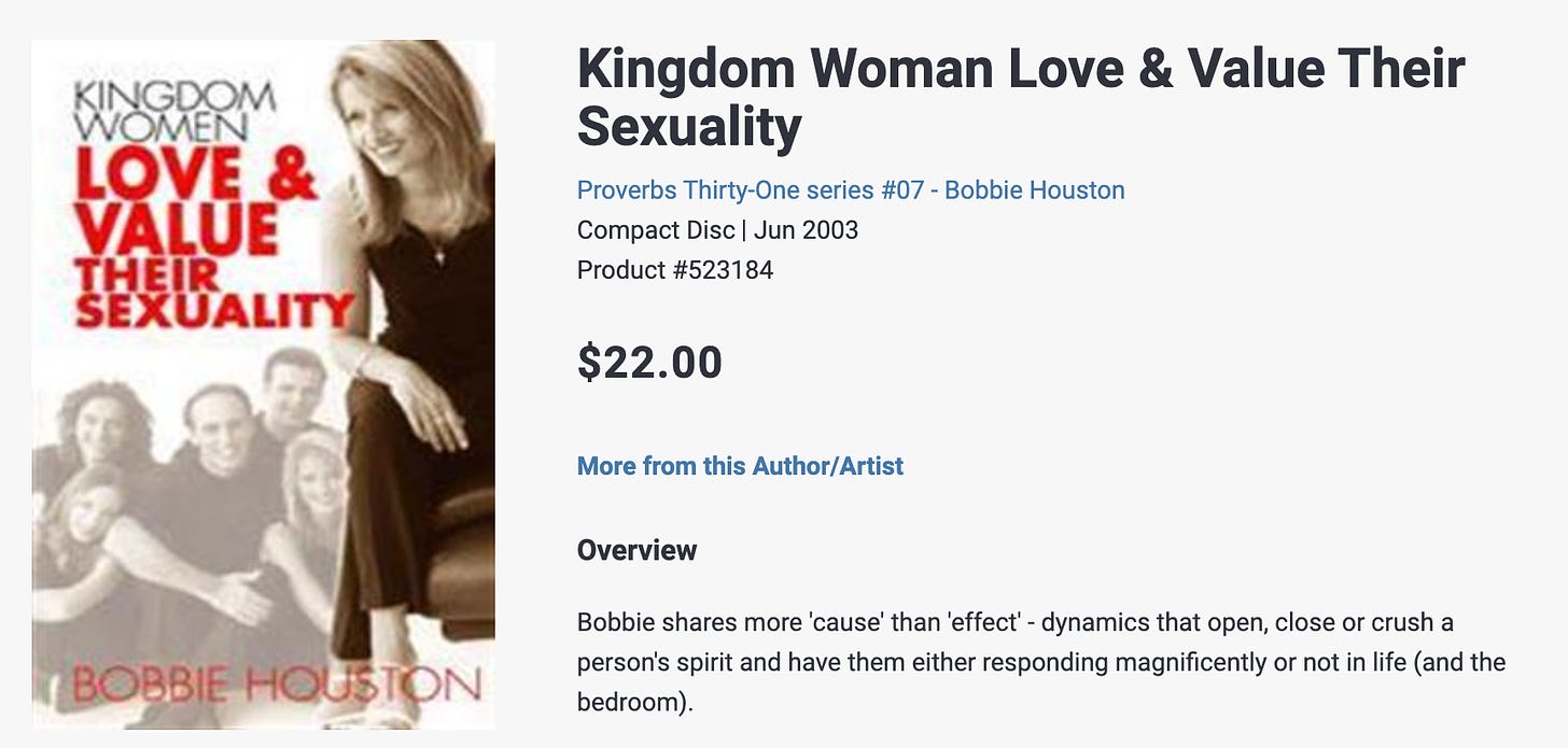 "Kingdom Woman Love & Value Their Sexuality Proverbs Thirty-One series #07 - Bobbie Houston Compact Disc Jun 2003"