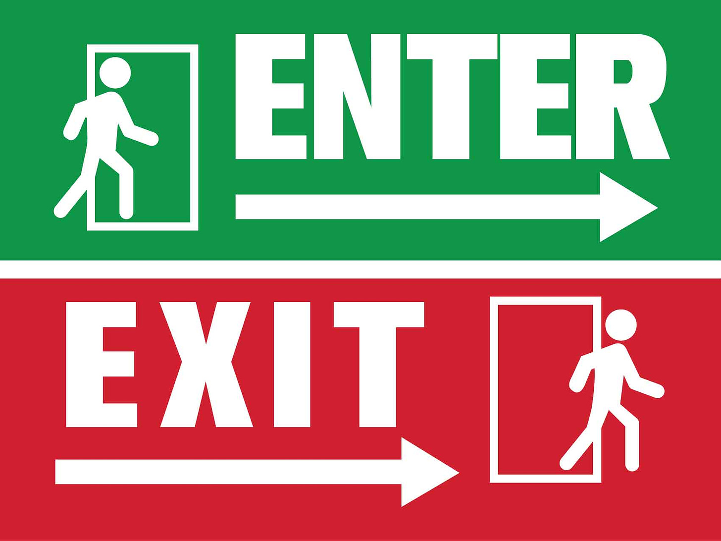 Enter Exit Sign - New Signs
