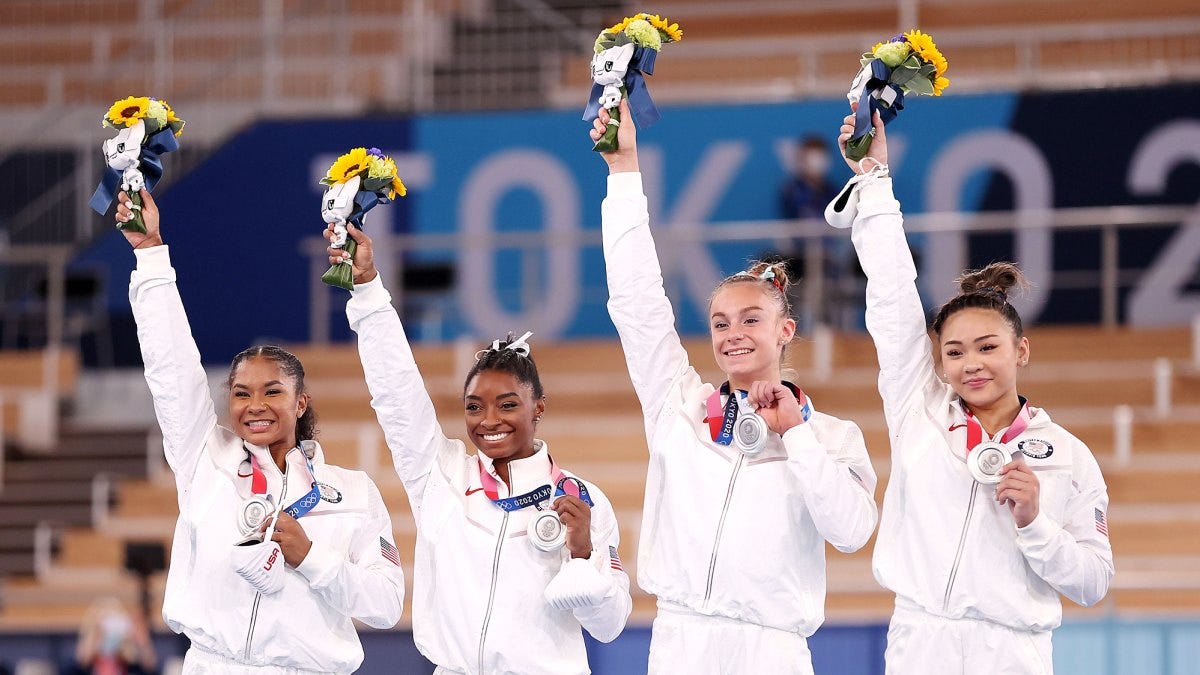 Simone Biles Celebrates Team&#39;s Medal After Tokyo Olympics Exit