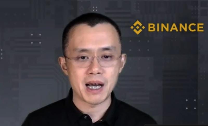 FILE - Binance CEO Changpeng Zhao answers a question during a Zoom meeting interview with The Associated Press on Tuesday, Nov. 16, 2021.  Binance, the world’s largest cryptocurrency exchange, says more than $100 million was possibly taken illegally following a hack of its Binance Smart Chain blockchain network. “The issue is contained now. Your funds are safe. We apologize for the inconvenience and will provide further updates accordingly," CEO Changpeng Zhao said in a tweet, Friday, Oct. 7, 2022. (AP Photo)