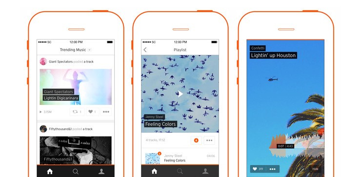 Soundcloud ios 3screen