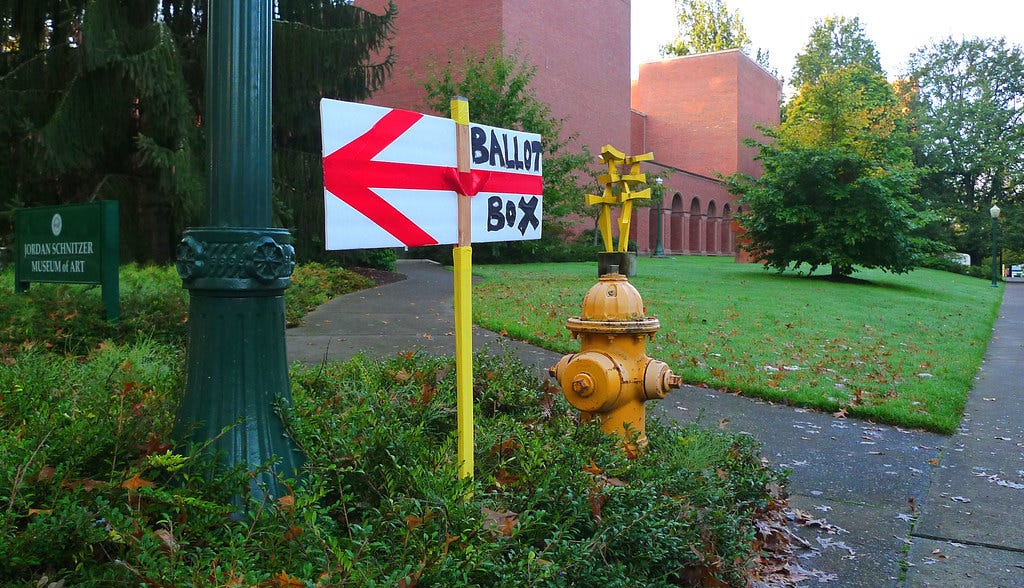 Ballot Box Directions - University of Oregon