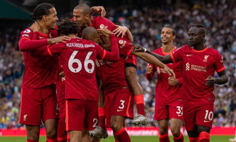 Liverpool's quadruple chase in 2021-22: How Reds can one-up Manchester  United's treble | The Konversation