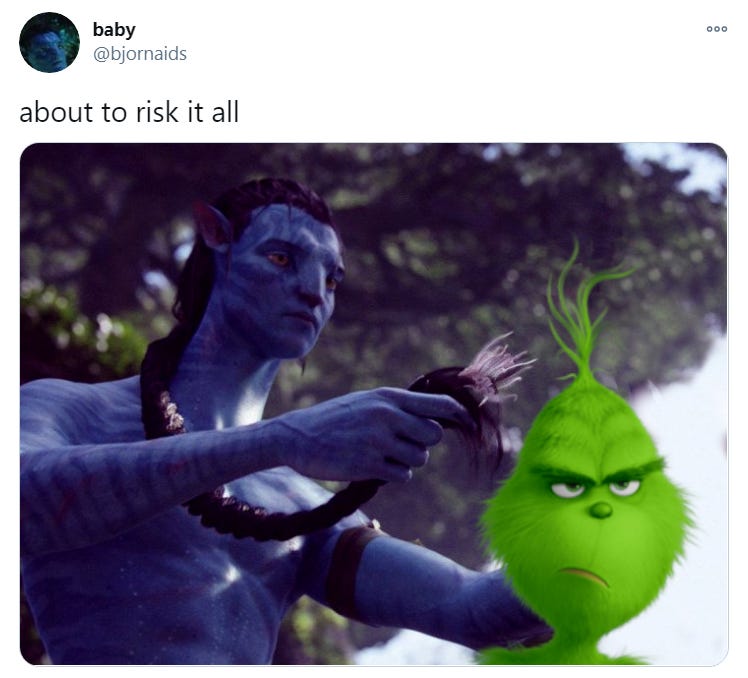 About To Risk It All | Avatar (Film) | Know Your Meme