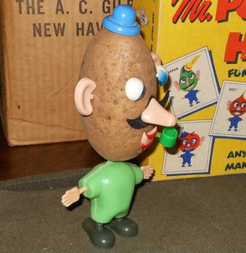 Old Mr. Potato head, looking horrific.