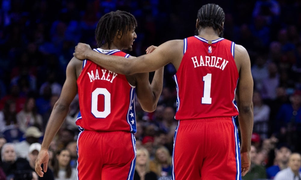 76ers star James Harden told Tyrese Maxey to wake up in win vs. Knicks