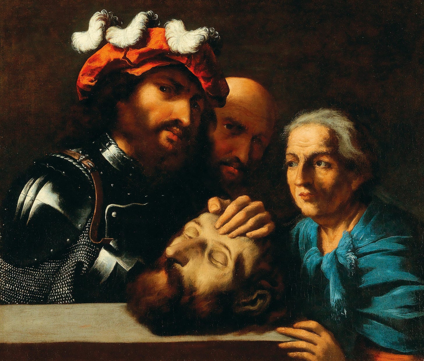 Herod with the head of Saint John the Baptist by Pietro della Vecchia (Italian, 1602 - 1678)