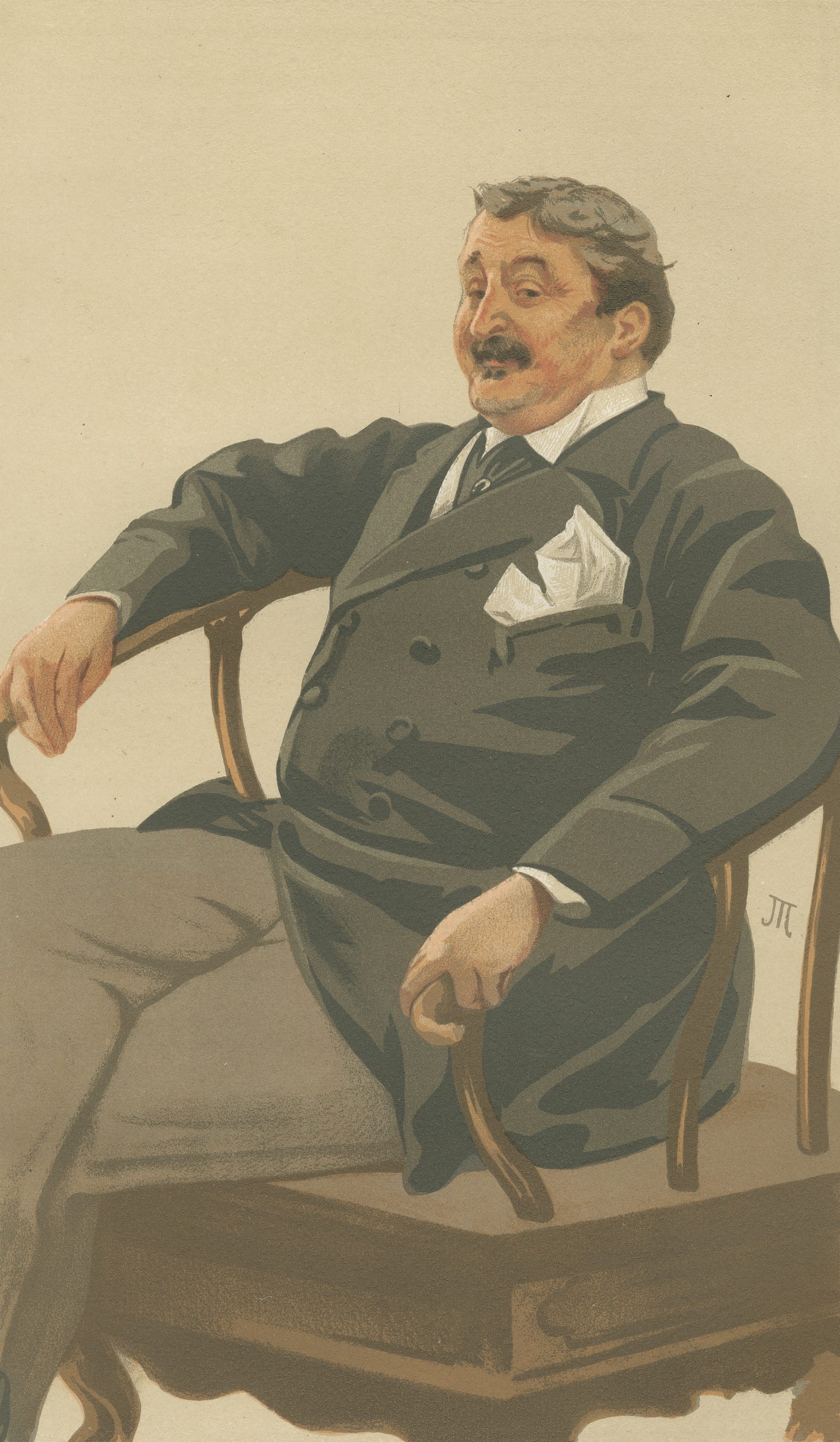Vanity Fair; Military and Navy; ‘The Queen’s Landlord’, Colonel James Farquharson of Invercauld, August 26, 1876 (1876) by James Tissot.