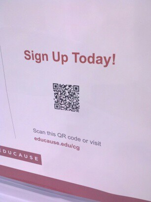 QR Codes are the norm for poster sessions