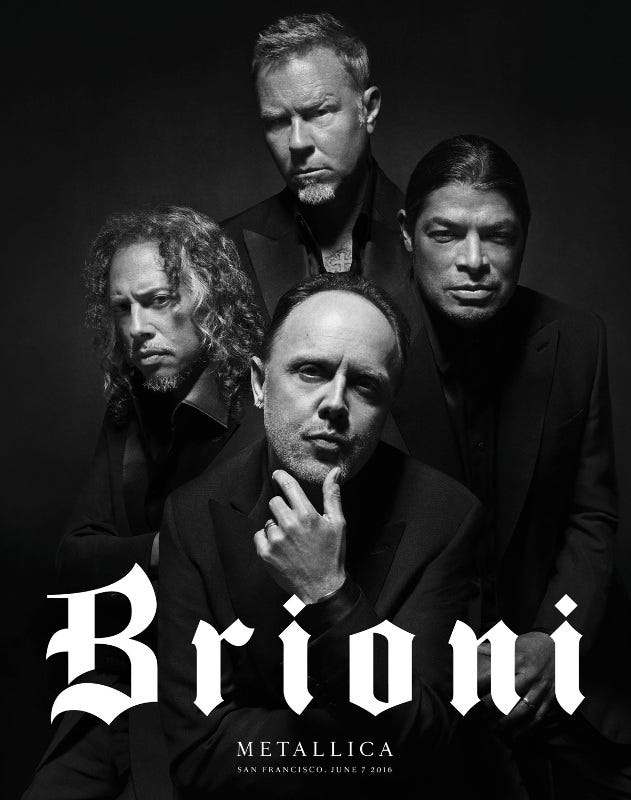 Metallica and Brioni Team Up | Metallica.com