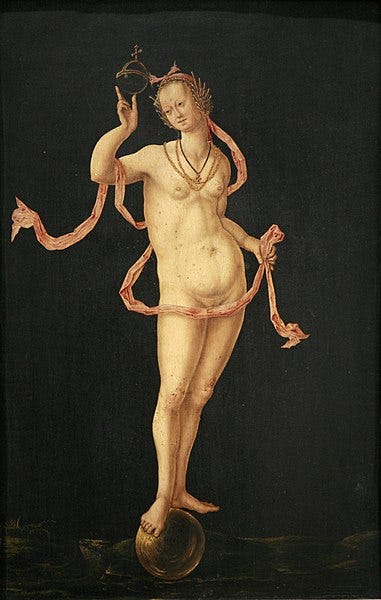 Anonymous (Holland), Allegory of Fortune, ca. 1520–1530