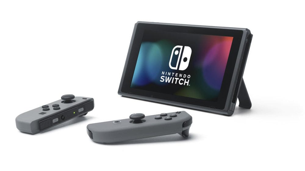 Nintendo Switch with Joy-Con detached
