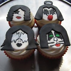 KISS Band Member Cupcakes