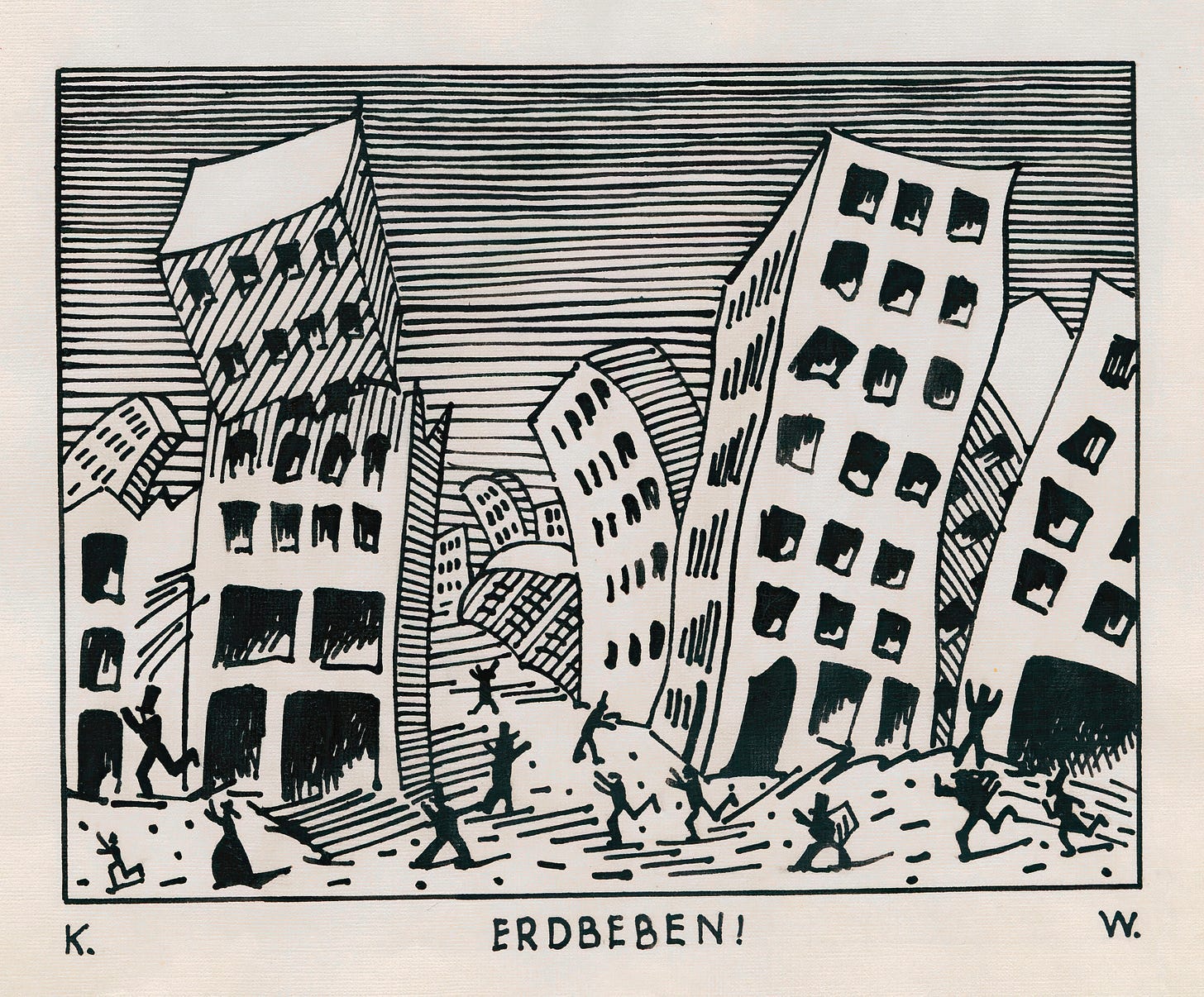 Erdbeben (around 1922)by Karl Wiener