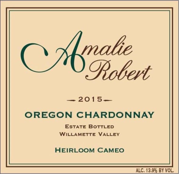 Amalie Robert Heirloom Cameo Chardonnay.