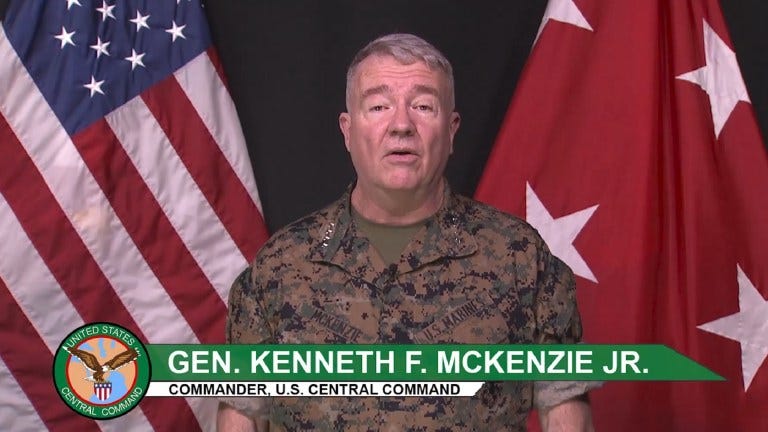 US Centcom General Kenneth McKenzie Iran