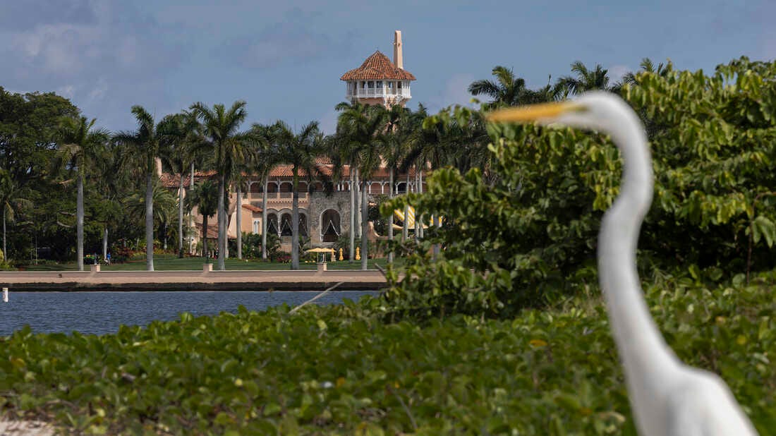 Trump says FBI agents raided his Mar-a-Lago home in Florida : NPR