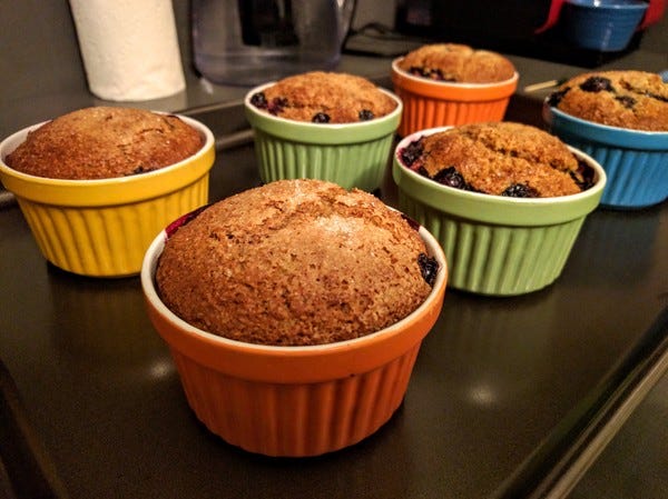 Here are some delicious muffins I made all by myself.
