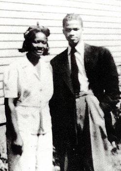 This image shows a photo of Ella Collins-Little and her teenage brother, Malcolm Little (the future Malcolm X) taken sometime during the 1940s. This image shows a photo of Ella Collins-Little and her teenage brother, Malcolm Little (the future Malcolm X) taken sometime during the 1940s.