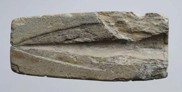 Bronze spearhead stone mold found in Gullvika, Namsos, Central Norway. (Photo: NTNU University Museum, Trondheim)