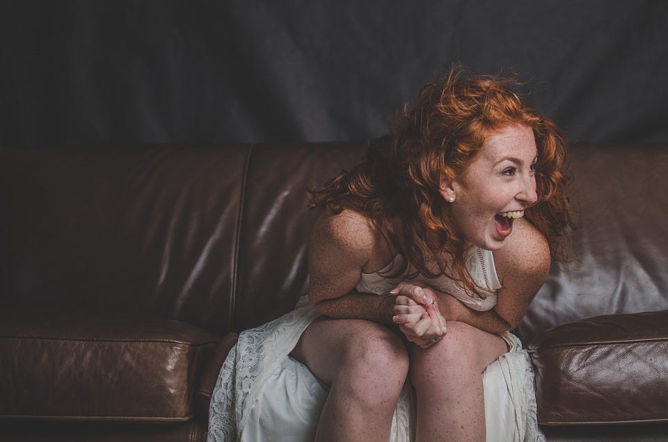 Woman, Happy, Laughing, Actress, Model, Portrait