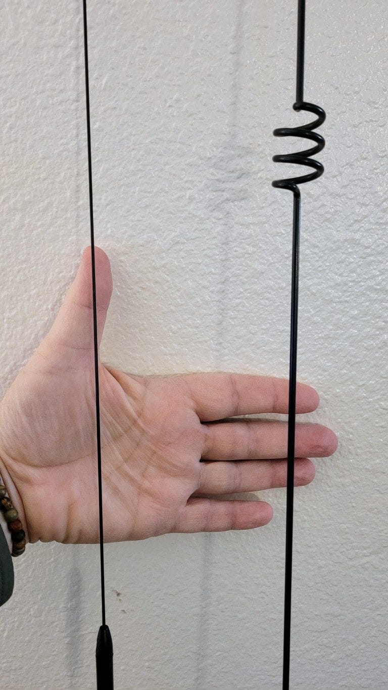 Comet antenna is slim wire while the Diamond is much thicker wire