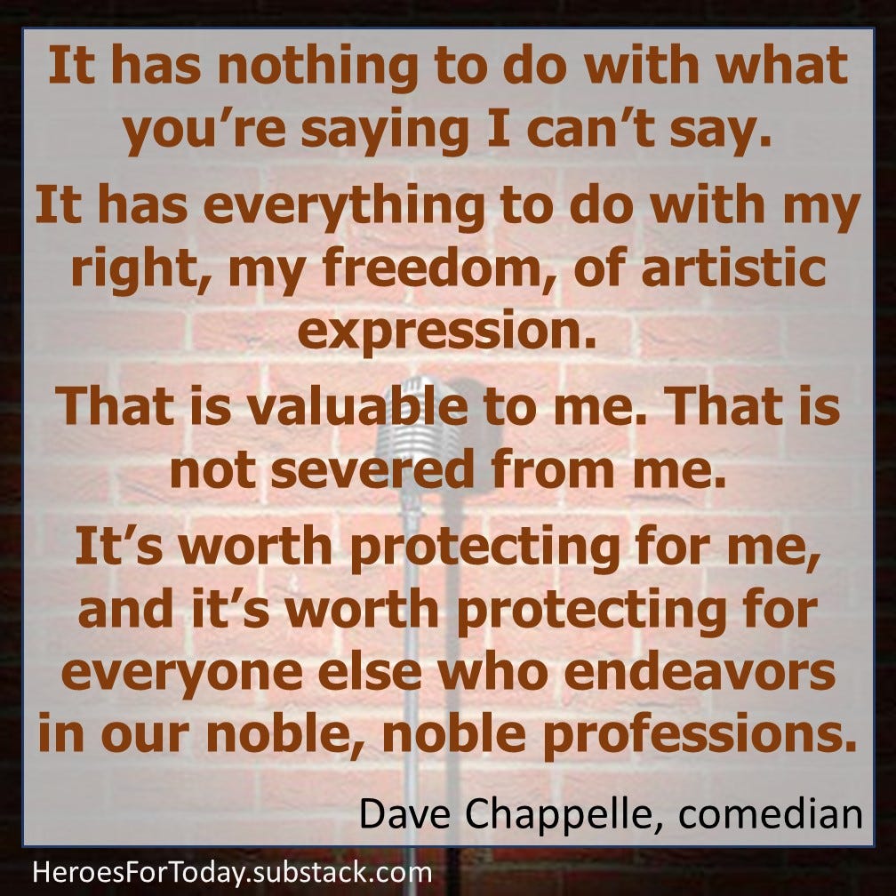 Dave Chappelle on Freedom of Artistic Expression