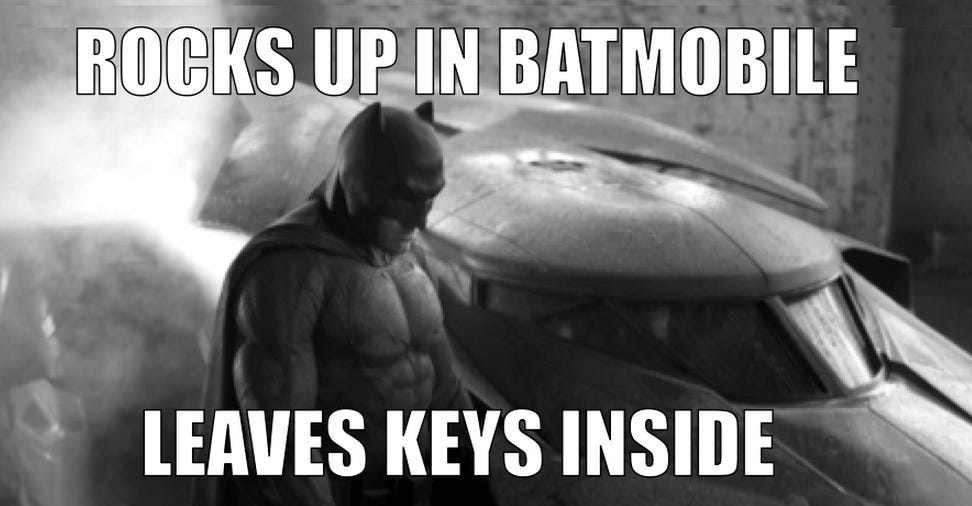 Forgot the Keys | Sad Batman | Know Your Meme