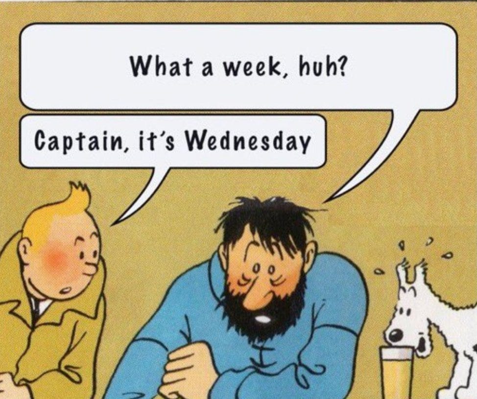 Follow What a week, uh? Captain it's Wednesday every Wedn's  (@what_aWeekEvWed) latest Tweets / Twitter