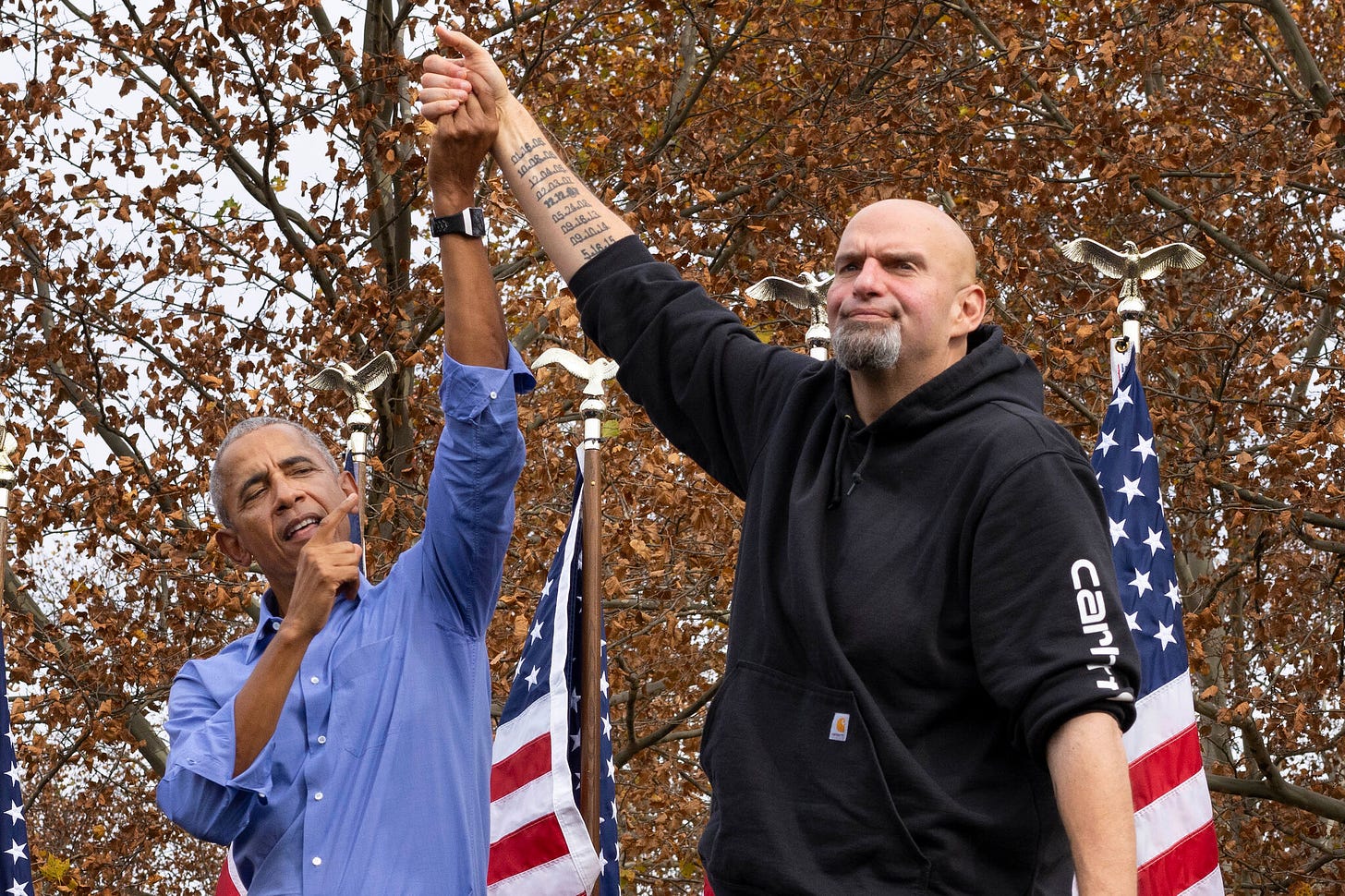 At Fetterman Rally, Obama Mocks Oz and Tells Crowd to Vote for Democracy -  The New York Times