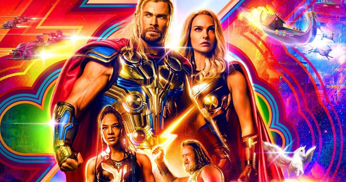 Thor: Love and Thunder Posters Tease This Month's Marvel Movie Release