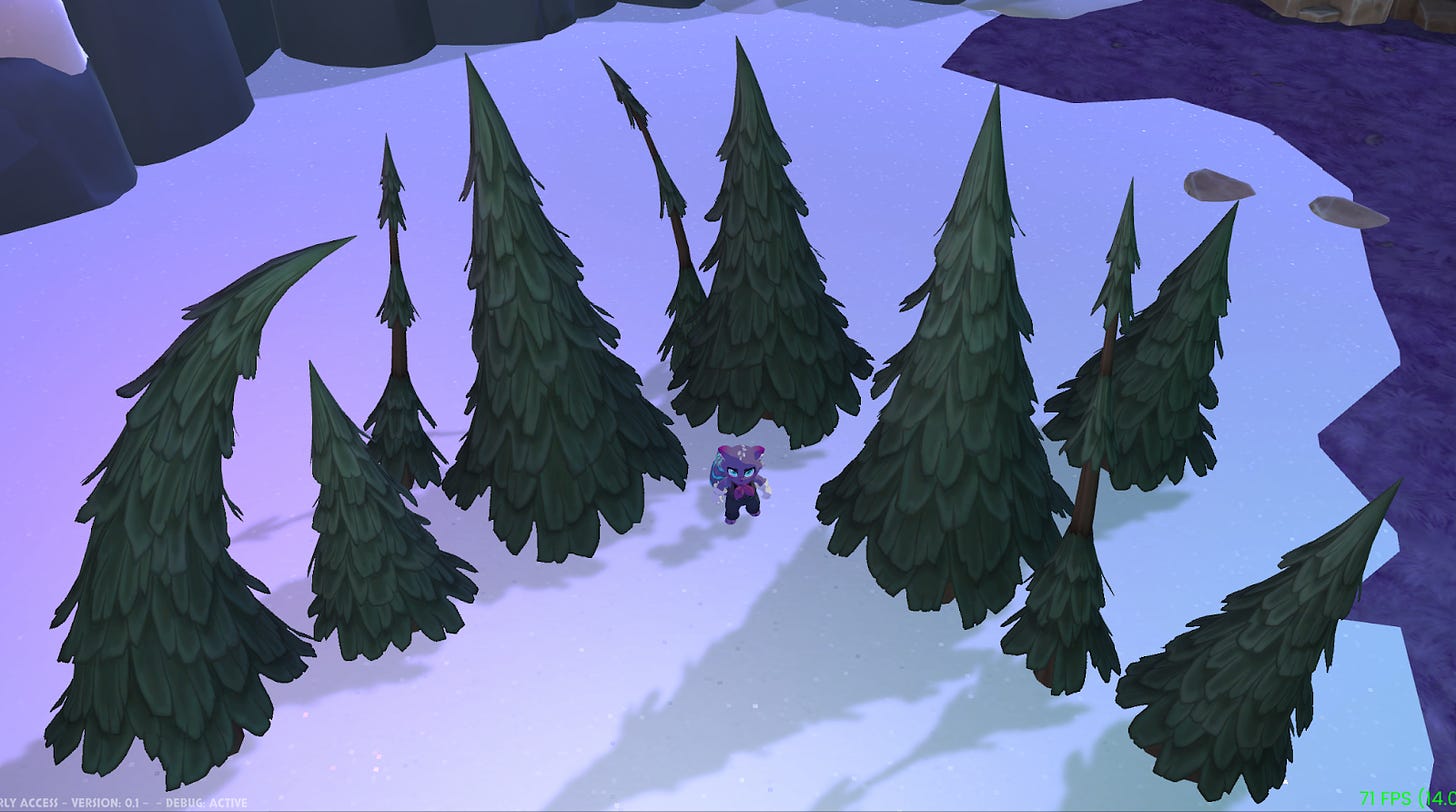 Pine trees WIP