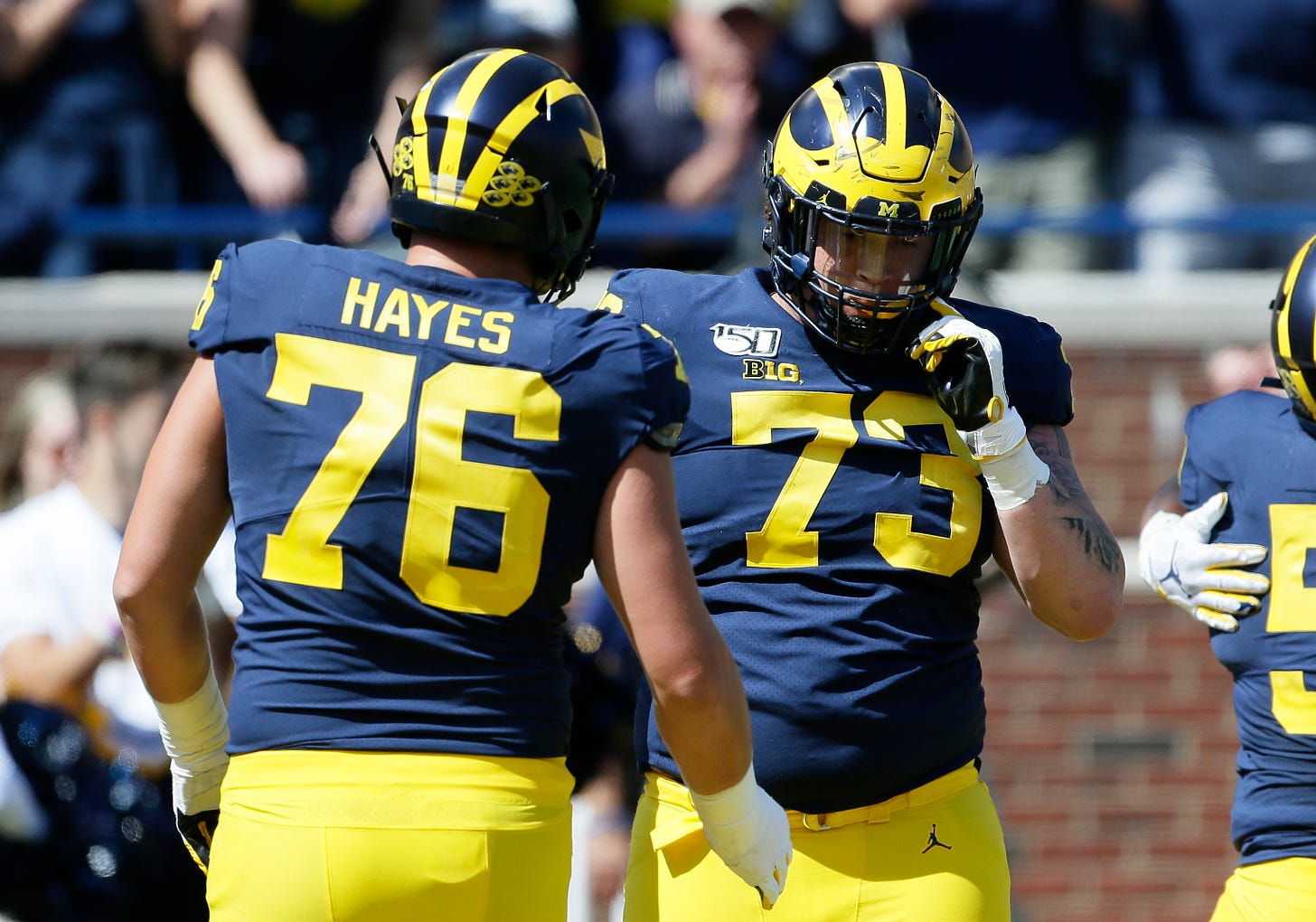 Jim Harbaugh makes Michigan football&#39;s starting offensive line official