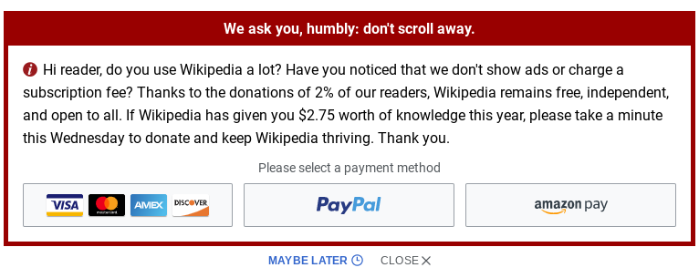 Wikipedia donation request Blank Template - Imgflip