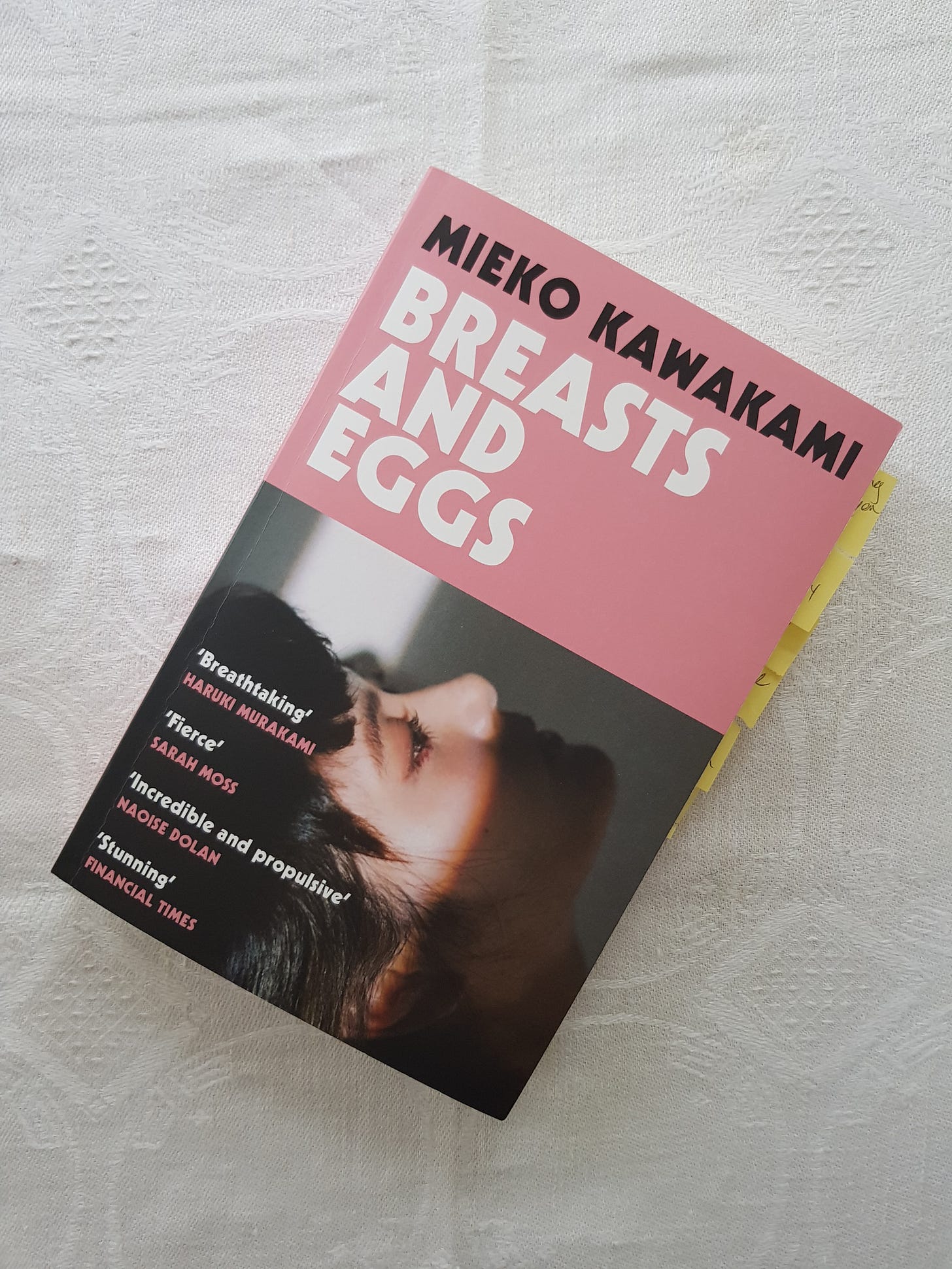 The cover of Mieko Kawakami's book, Breasts and Eggs.